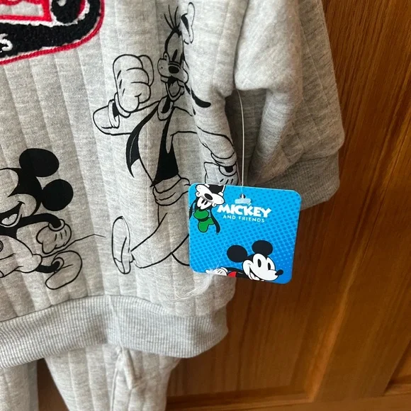 Mickey and Friends Gray Sweatshirt and Pants Set - Picture 3 of 6